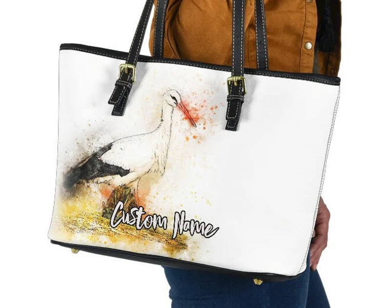 Stork leather handbag - shoulder tote bag 192