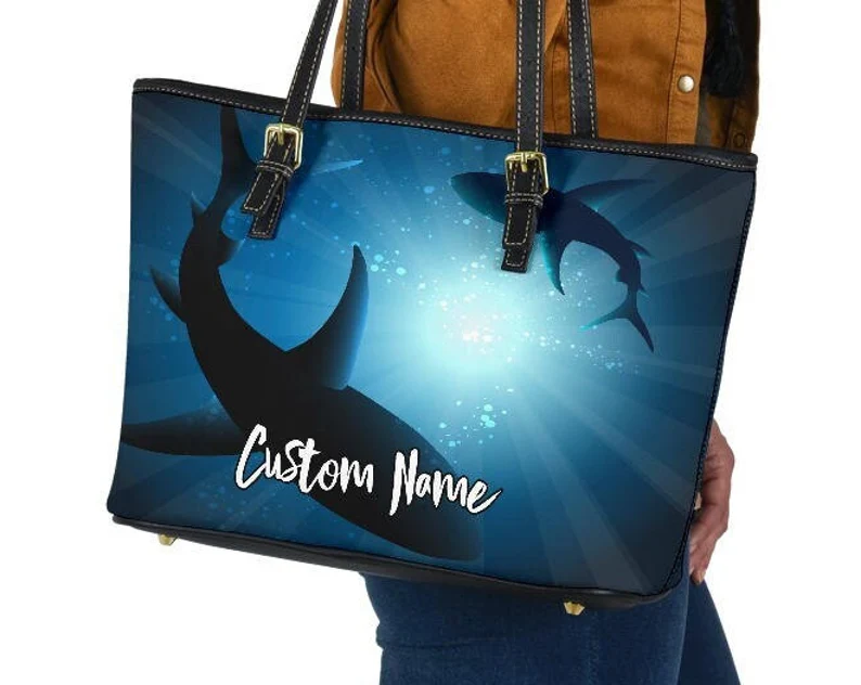 Shark leather handbag - shoulder tote bag 203