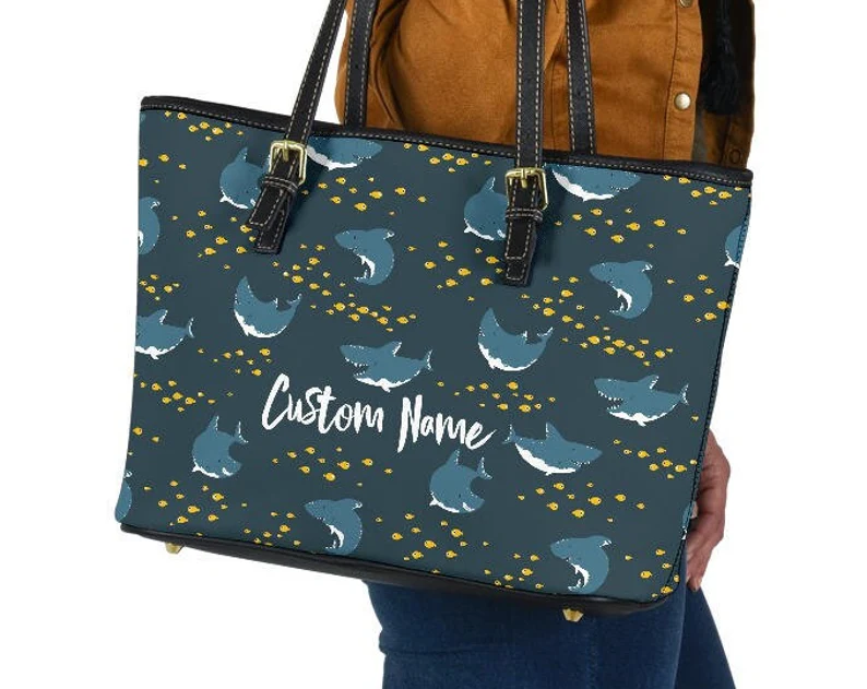 Shark leather handbag - shoulder tote bag 204