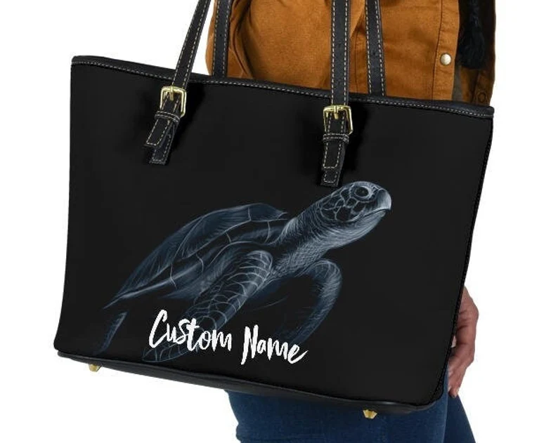 Turtle leather handbag - shoulder tote bag 207