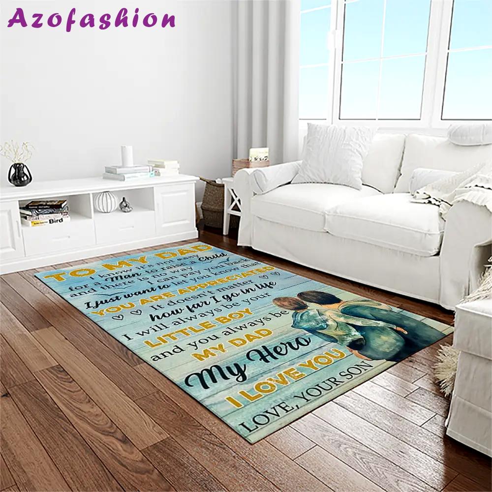 A letter to father, thanks gift to the best dad ever quote area rug meaningful gift for father’s day 18 Rectangle Rug