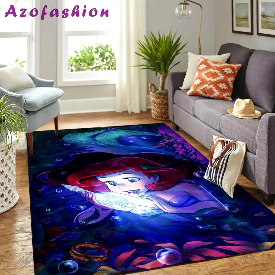 A little mermaid disney home decor carpet rug living room f102167 Rectangle Rug