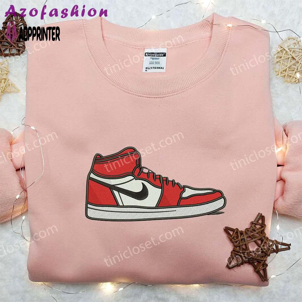 Air jordan x nike swoosh hoodie & embroidered shirt: best family gifts Embroidered Shirt