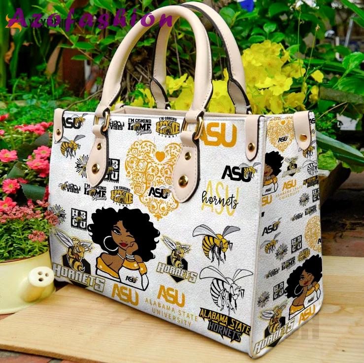 Alabama state hornets leather handbag for women gift 2385 Women Leather Hand Bag