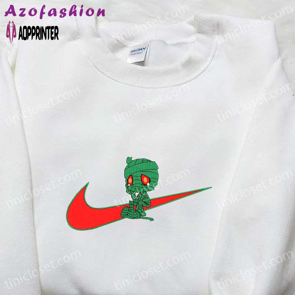 Amumu x nike swoosh game embroidered shirt – league of legends inspired nike shirt Embroidered Shirt