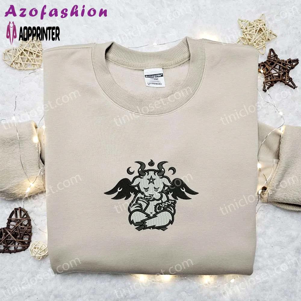 Angel cow embroidered shirt & halloween hoodie: best halloween gifts Embroidered Shirt