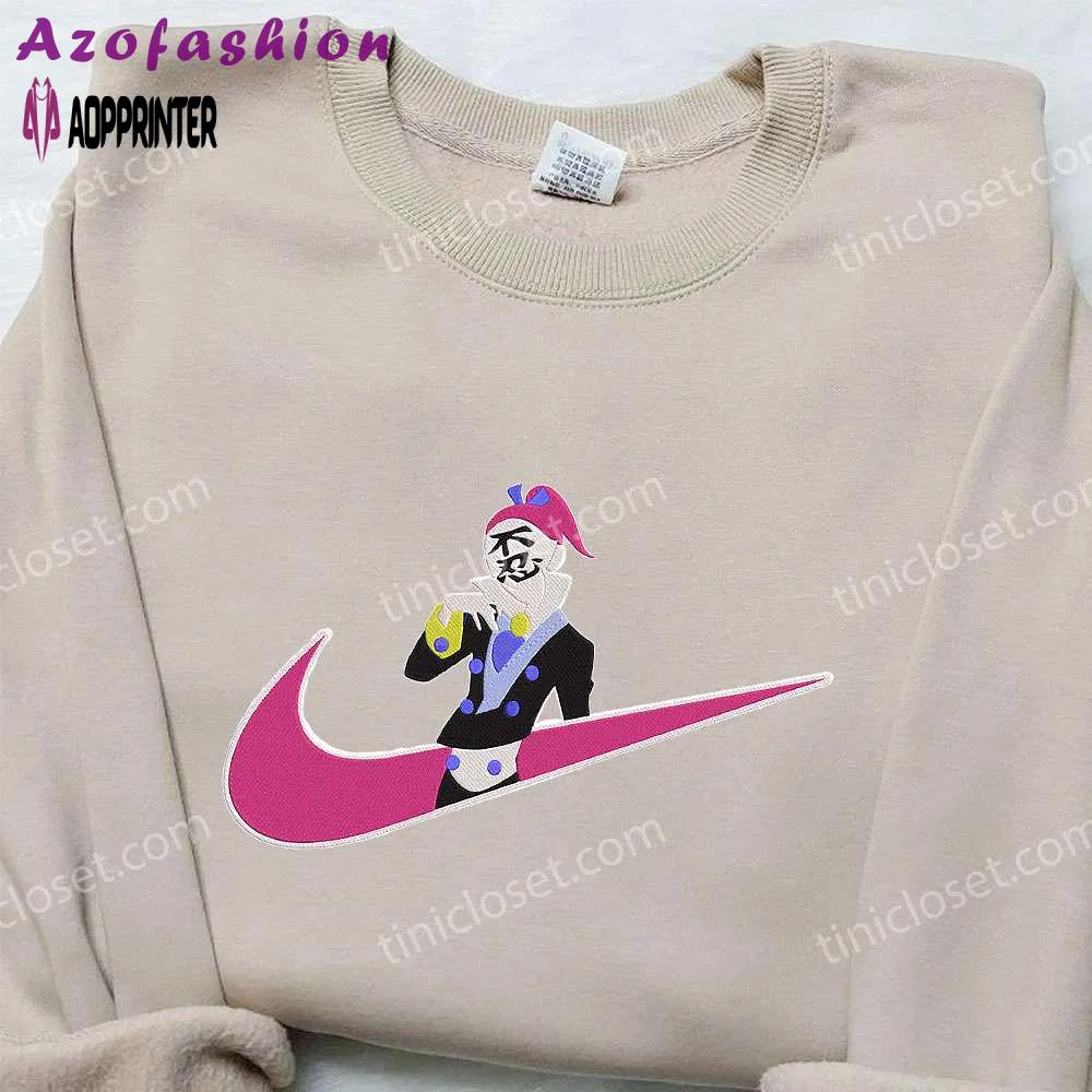 Anime embroidered hoodie & shirts: emonzaemon sōda x nike swoosh katanagatari & nike inspired Embroidered Shirt