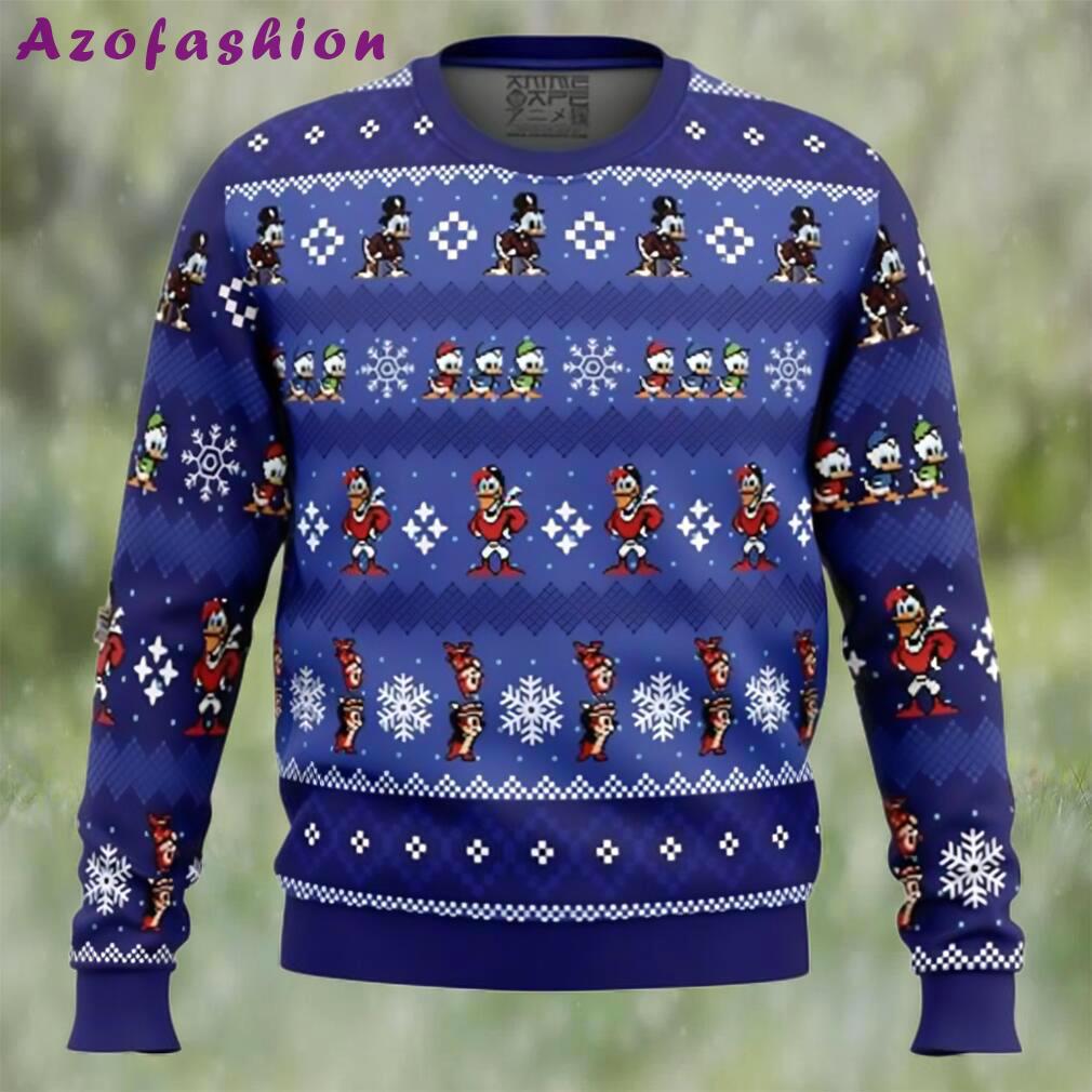 Anime merry christmas uncle scrooge ducktales ugly christmas sweater Christmas Ugly Sweater