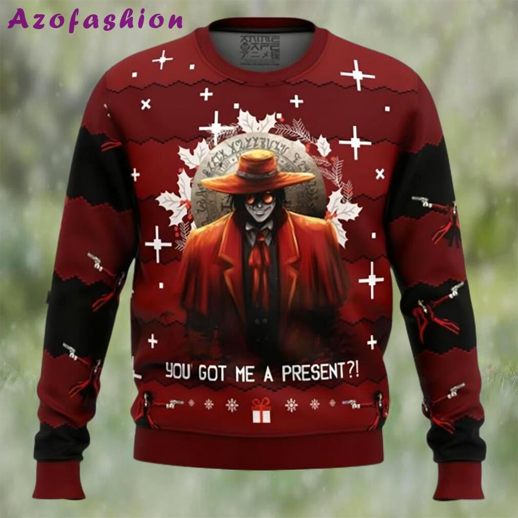 Anime sweater alucard hellsing ugly christmas sweater Christmas Ugly Sweater