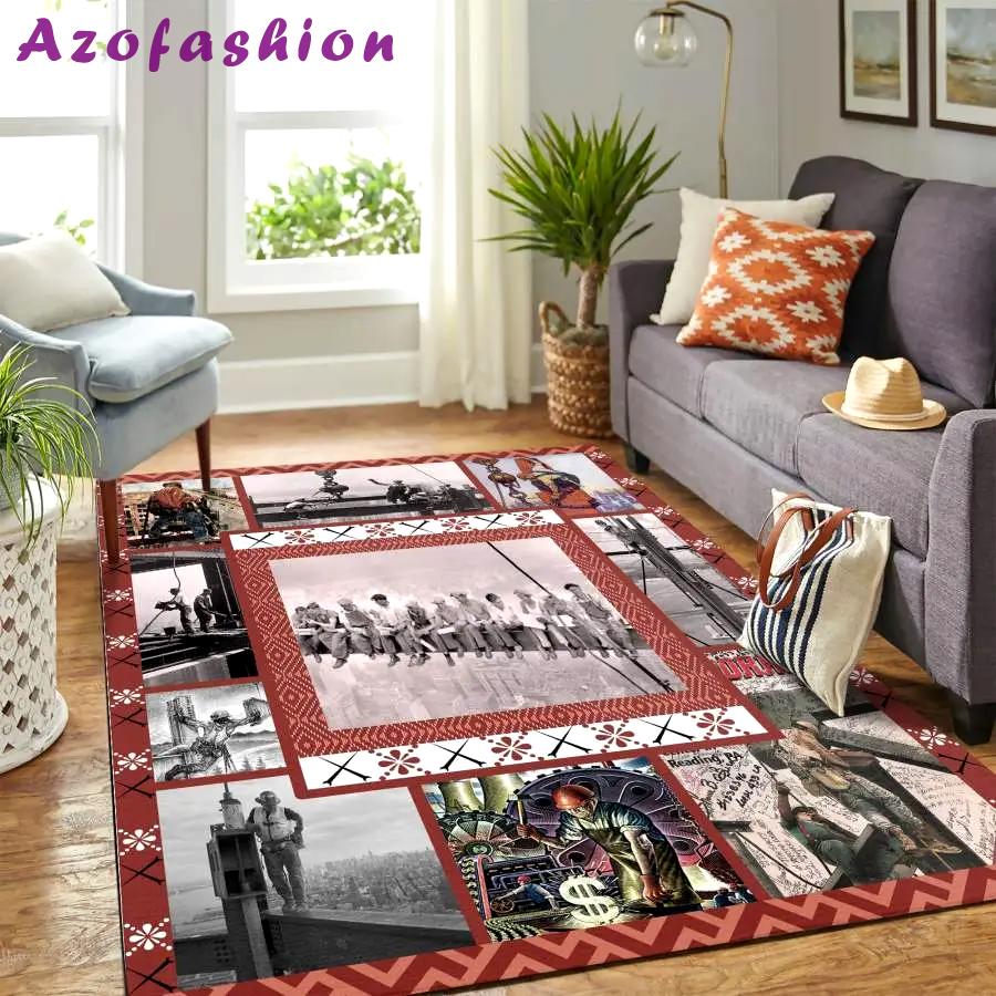 Area rug living room rug home decor baseball floor decor rcdd81f31318 Rectangle Rug