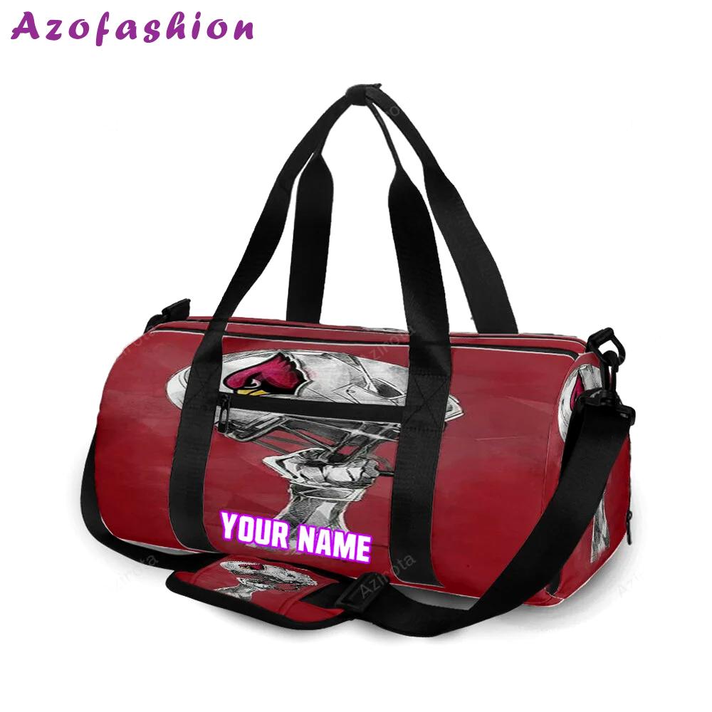 Arizona cardinals helmet personalized name travel bag gym bag 171 Travel Bag