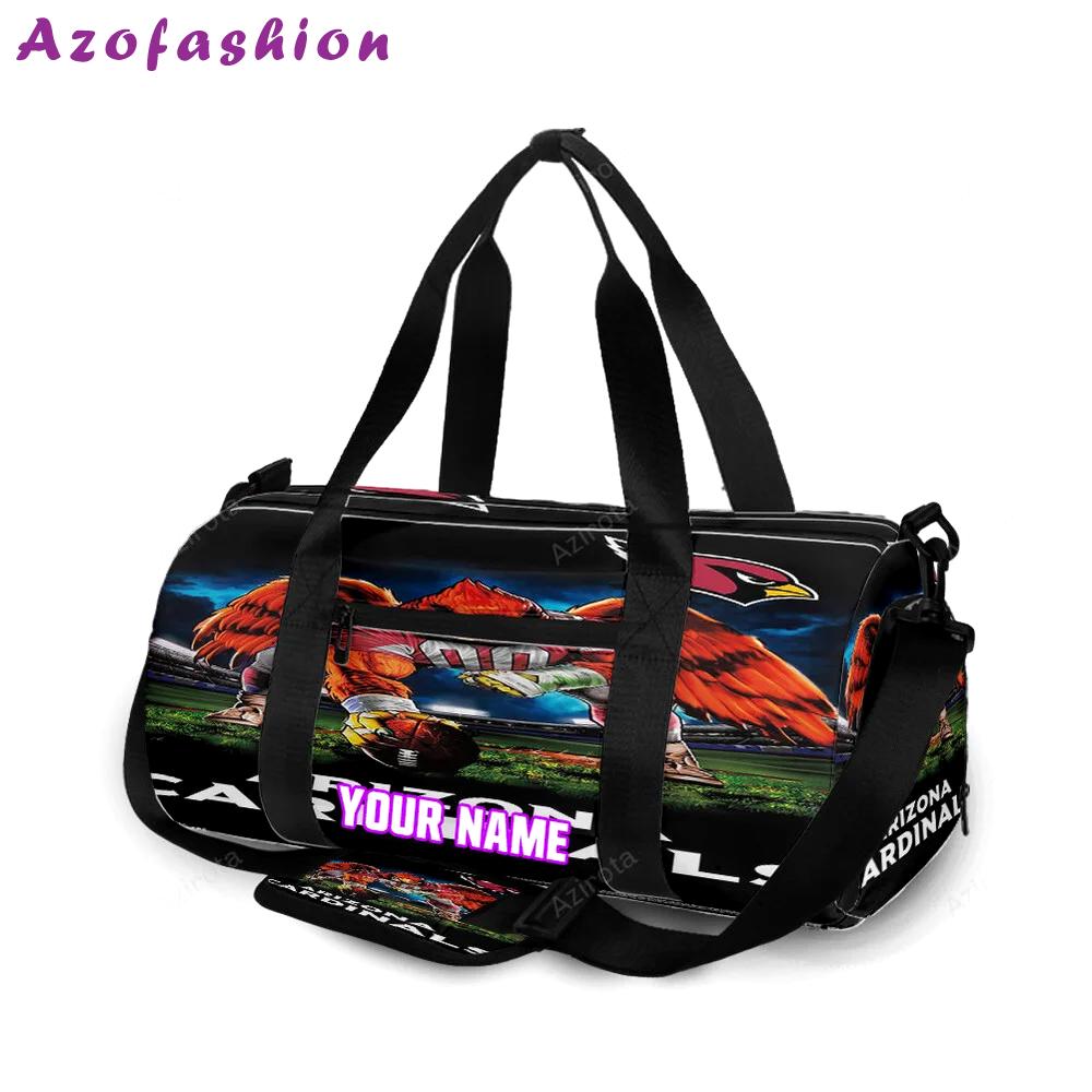 Arizona cardinals mascot personalized name travel bag gym bag 227 Travel Bag