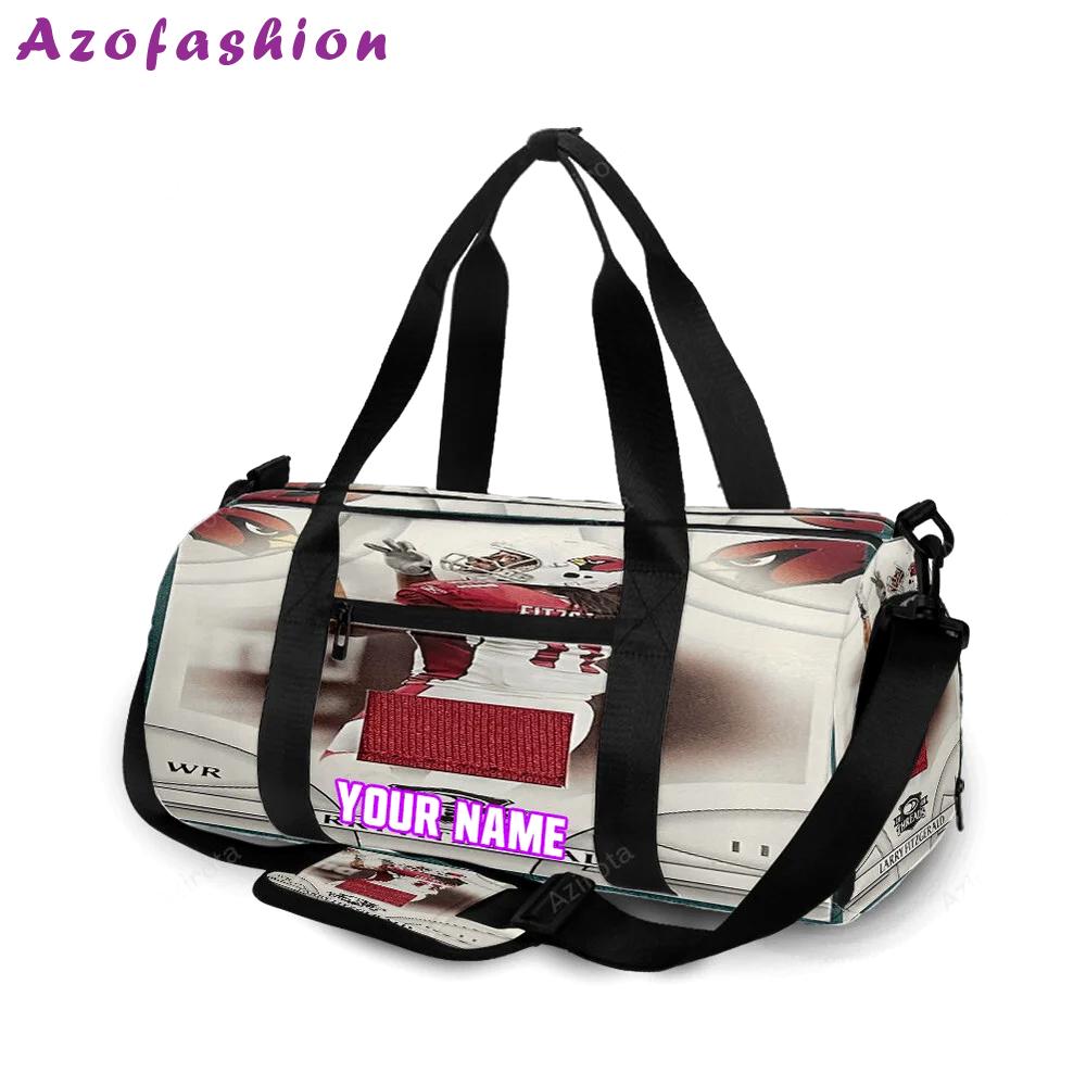 Arizona cardinals v1 larry fitzgerald 11 personalized name travel bag gym bag 1514 Travel Bag