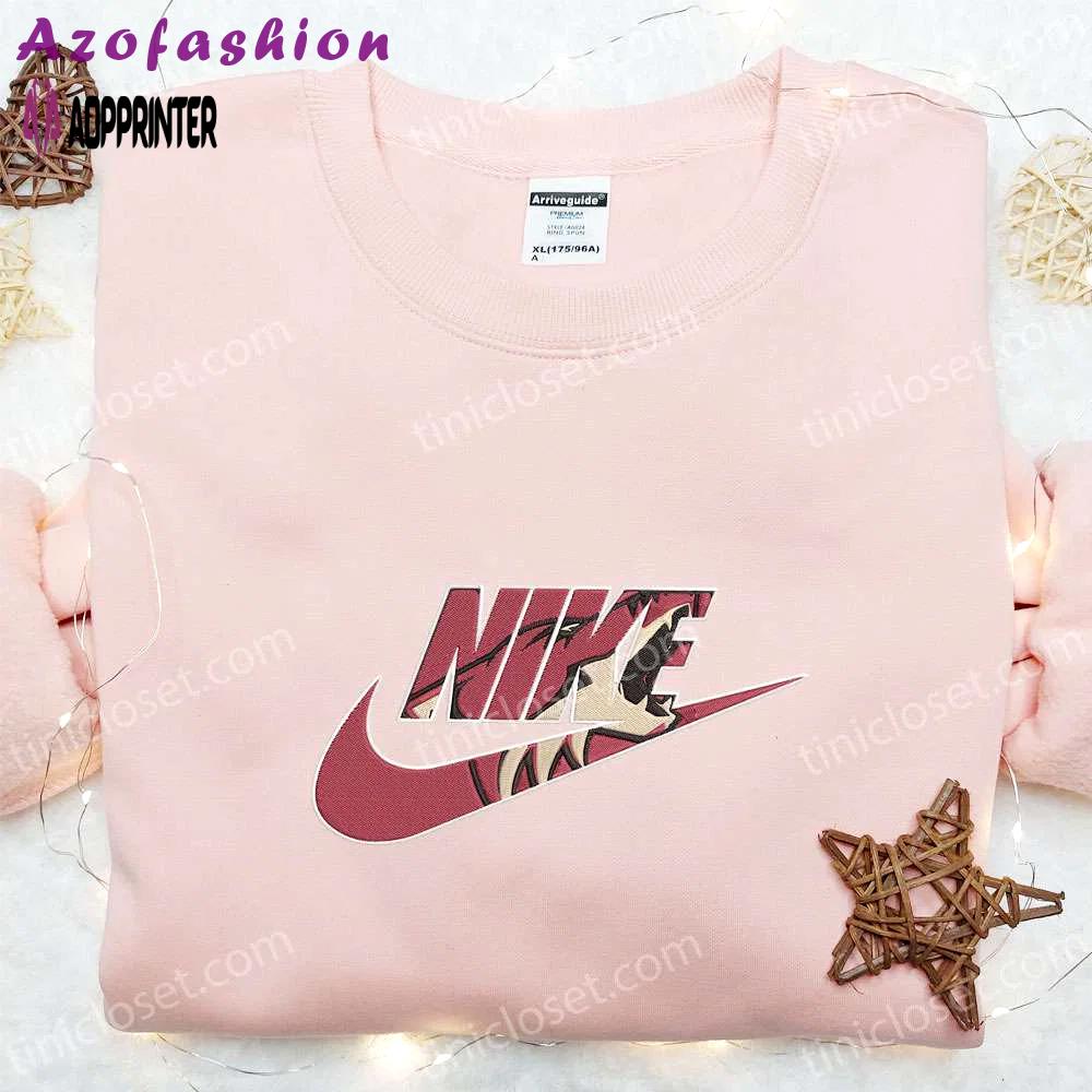 Arizona coyotes x nike embroidered shirt & hoodie: best nhl sports fandom gifts Embroidered Shirt