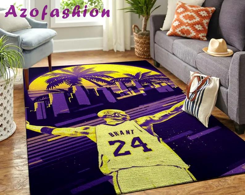 Athletes bean bryant sport area rug bean rug professional player rug basketball art rugs basketball legend Rectangle Rug