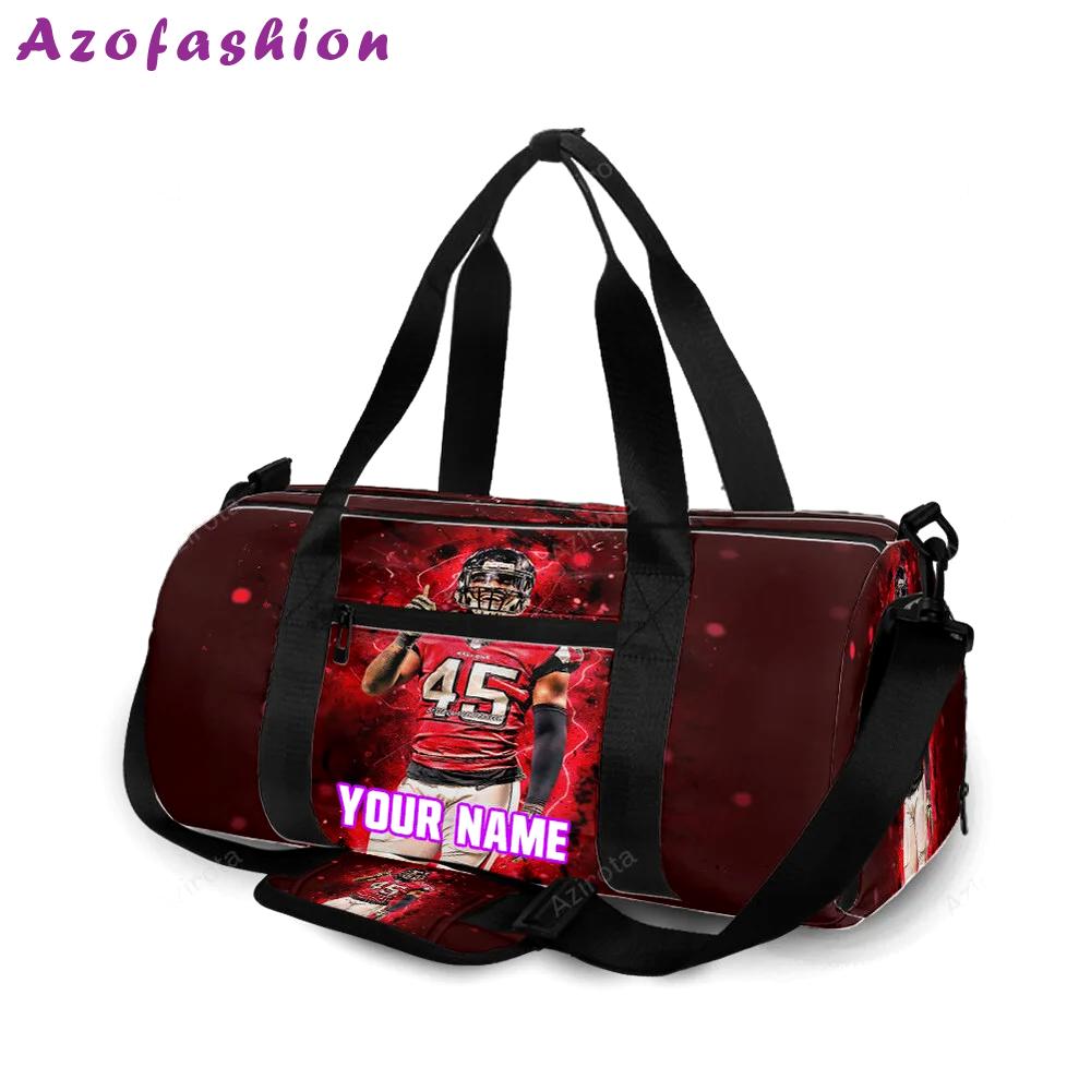 Atlanta falcons deion jones 45 personalized name travel bag gym bag 2058 Travel Bag