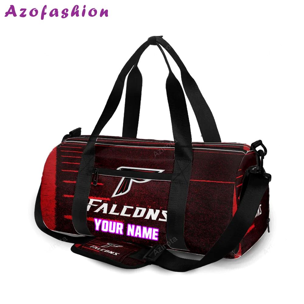 Atlanta falcons grass field2 personalized name travel bag gym bag 921 Travel Bag