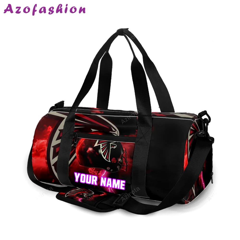 Atlanta falcons helmet thunder personalized name travel bag gym bag 1217 Travel Bag