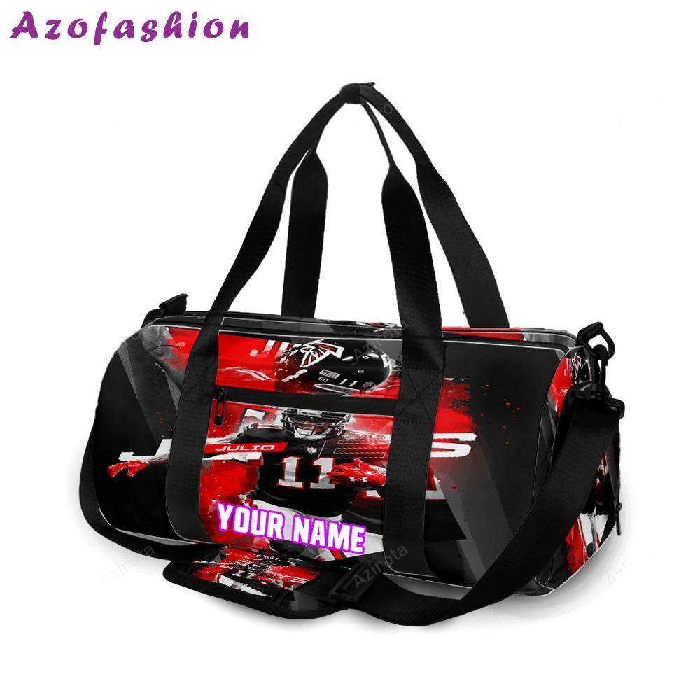 Atlanta falcons julio jones 11 v6 personalized name travel bag gym bag 757 Travel Bag