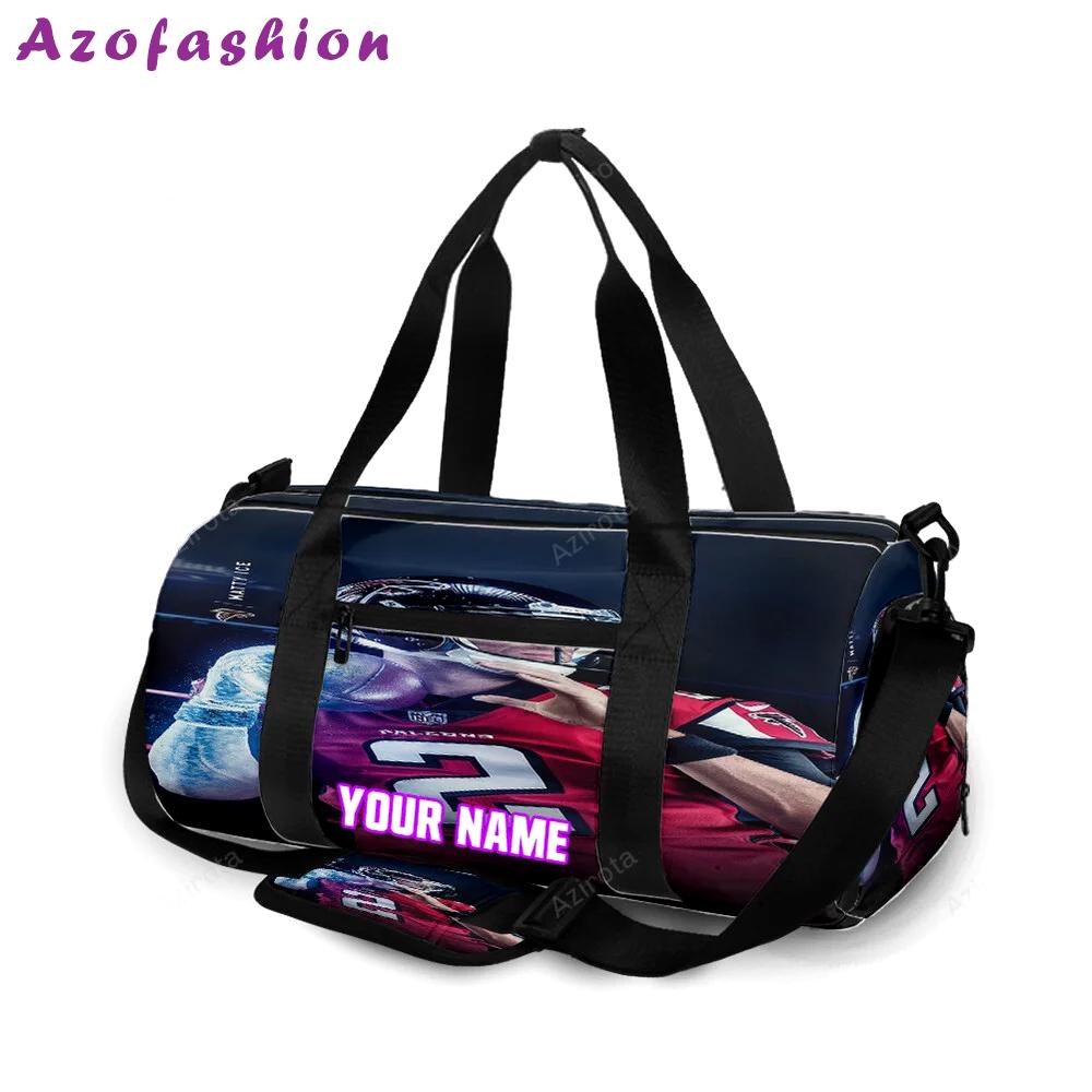 Atlanta falcons matt ryan 2 v2 personalized name travel bag gym bag 1692 Travel Bag