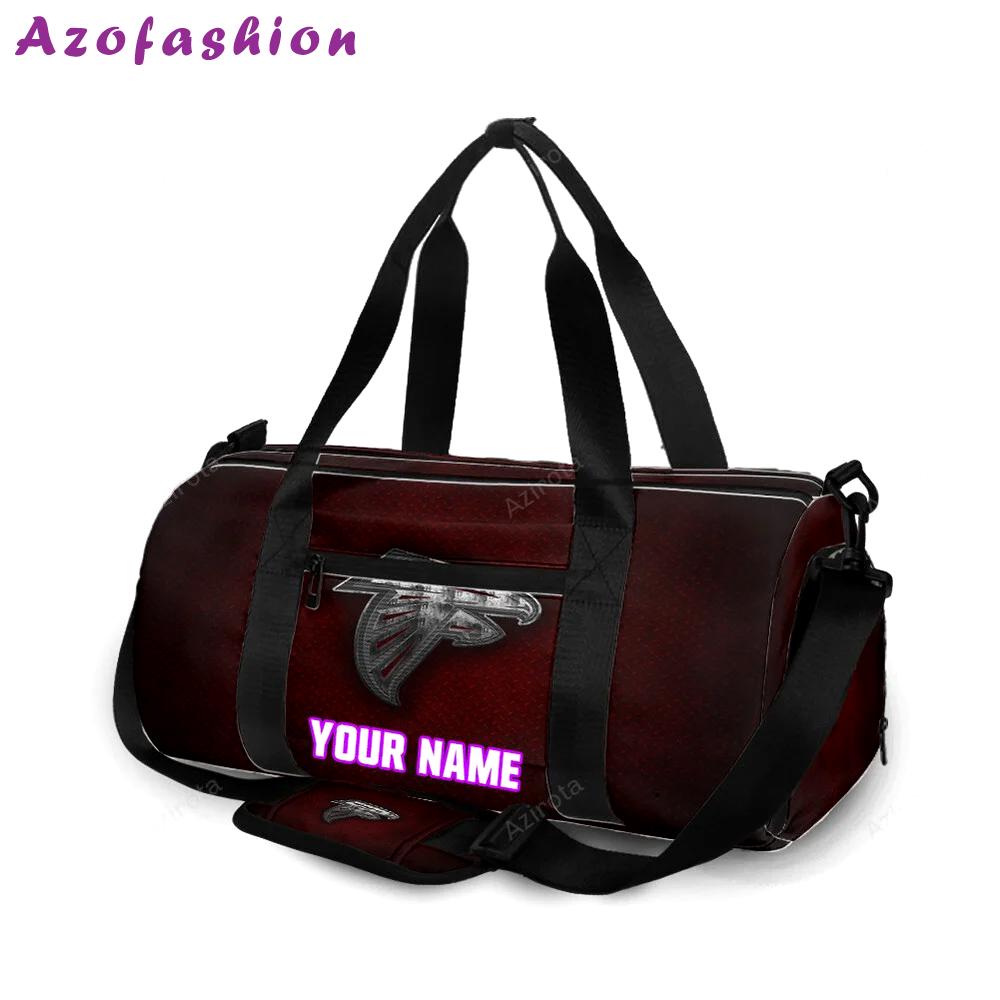 Atlanta falcons metal3 personalized name travel bag gym bag 652 Travel Bag