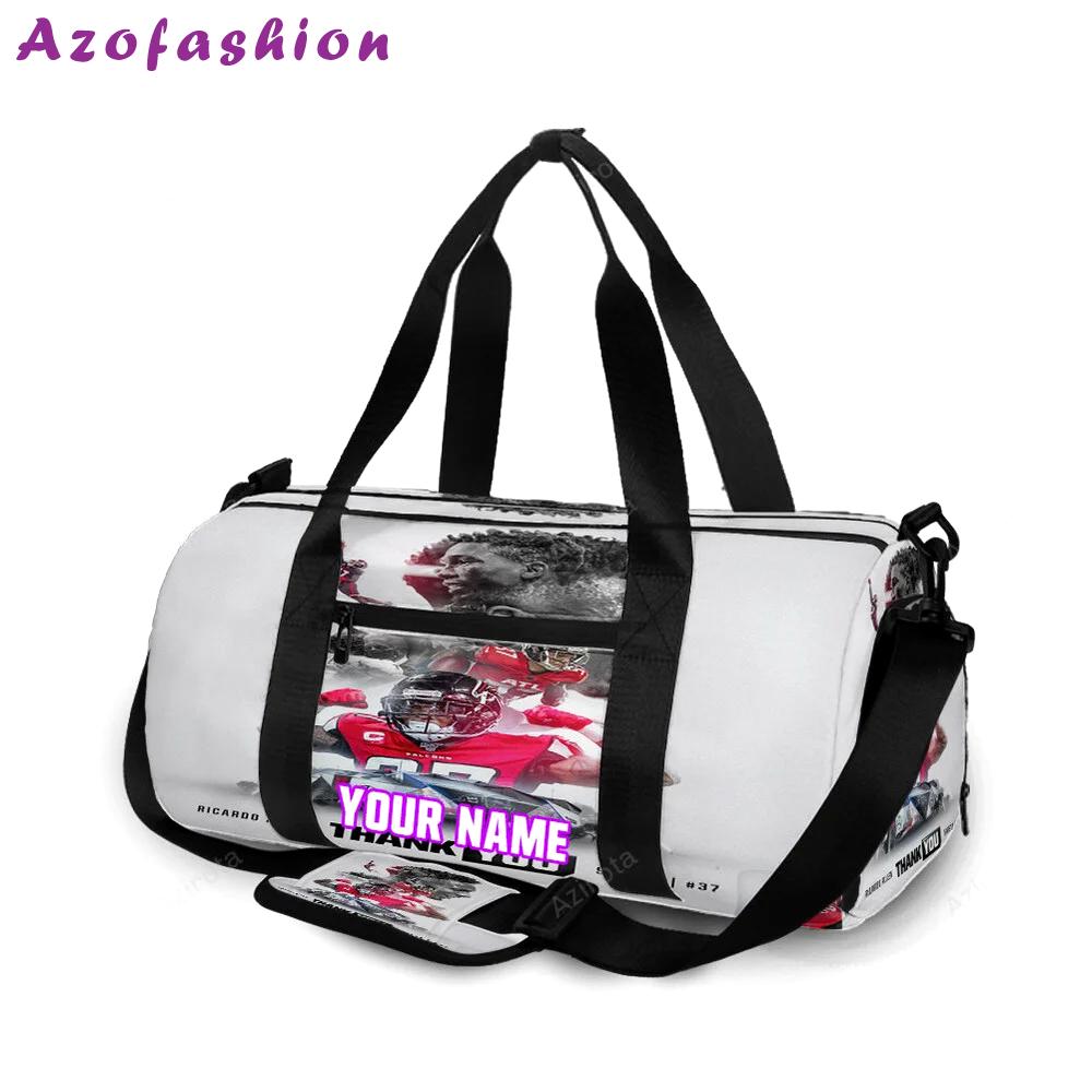 Atlanta falcons ricardo allen 37 personalized name travel bag gym bag 561 Travel Bag