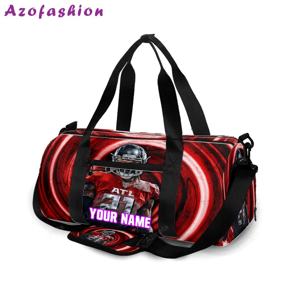 Atlanta falcons todd gurley 21 v3 personalized name travel bag gym bag 1802 Travel Bag