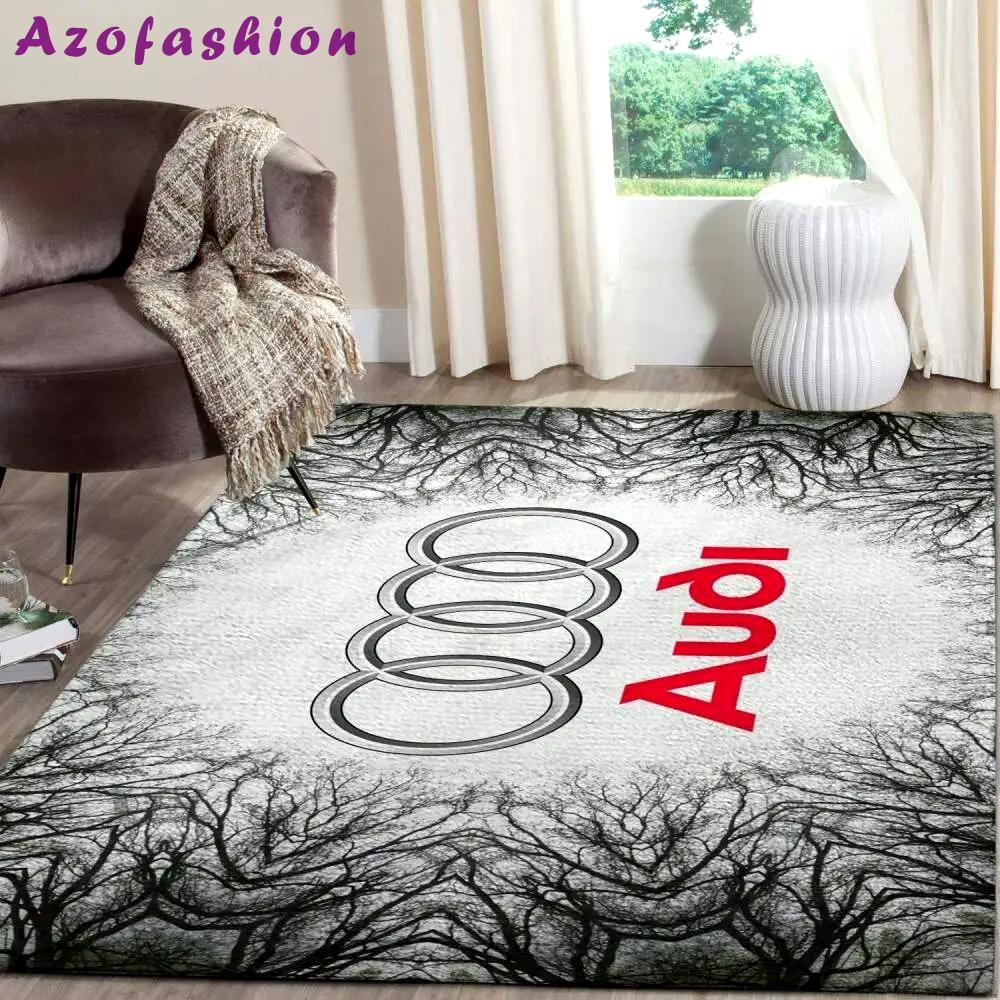 Audi logo supercars area rugs living room carpet fn131218 rug regtangle Rectangle Rug