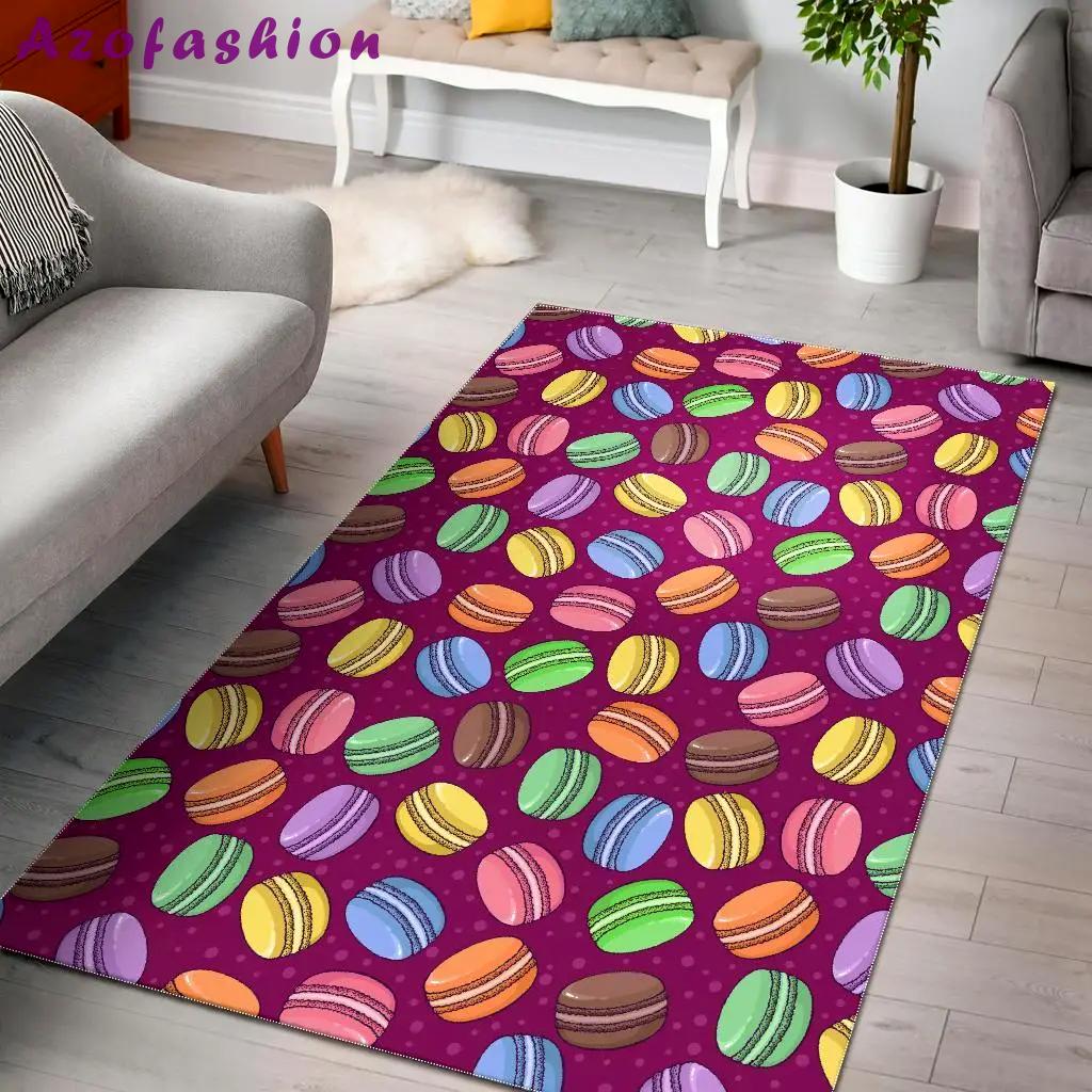 Axolotl white pattern print area rug living room rug home decor Rectangle Rug