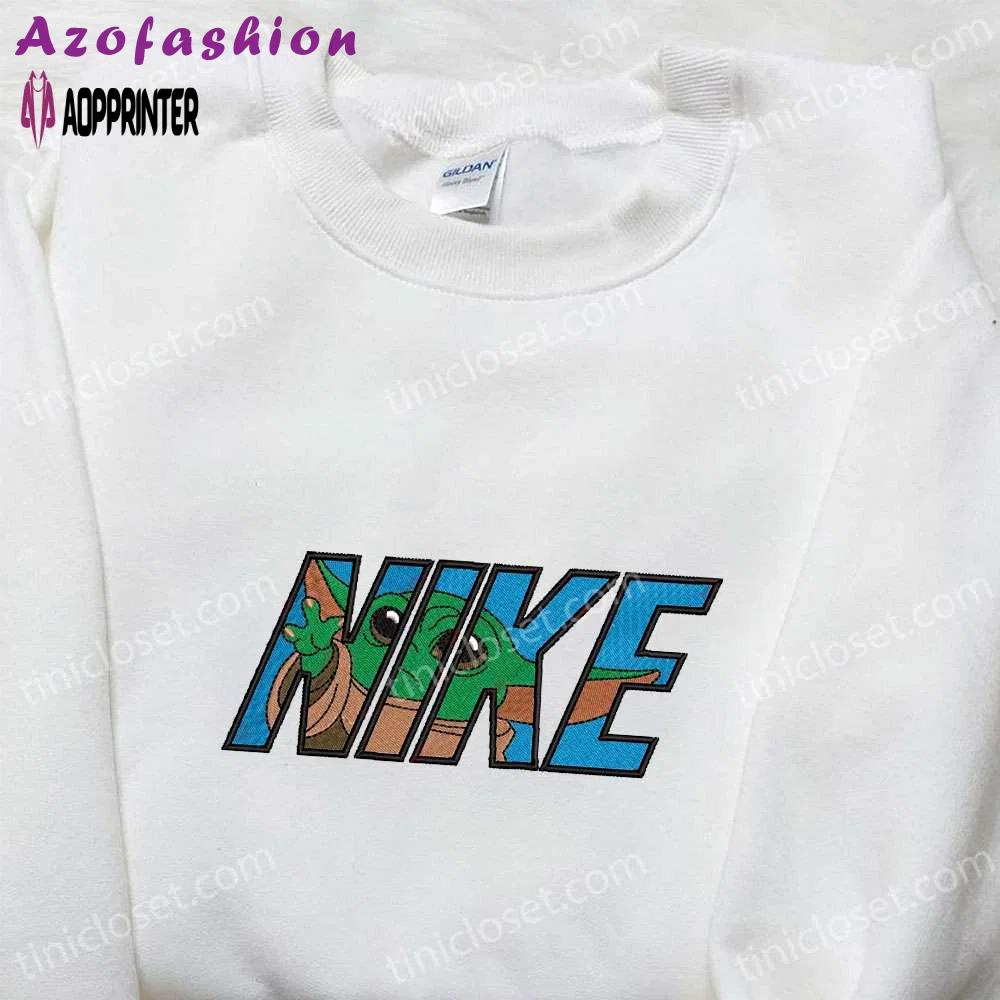 Baby yoda x nike movie embroidered sweatshirt – star wars inspired shirt Embroidered Shirt
