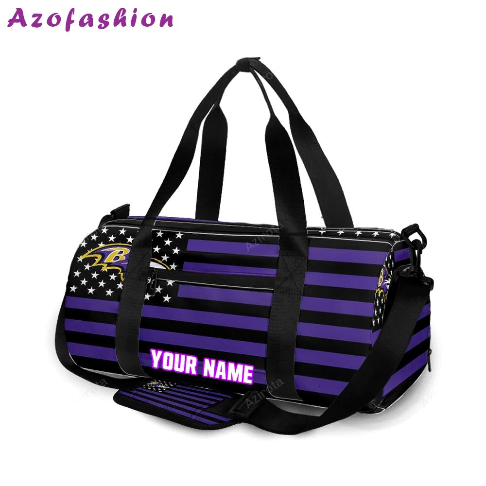 Baltimore ravens flag1 personalized name travel bag gym bag 1786 Travel Bag