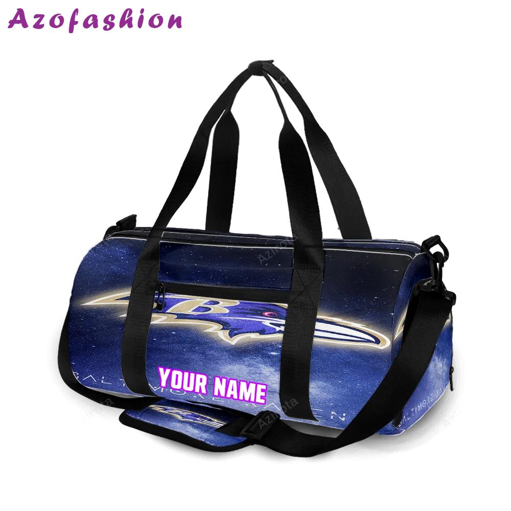 Baltimore ravens galaxy personalized name travel bag gym bag 937 Travel Bag