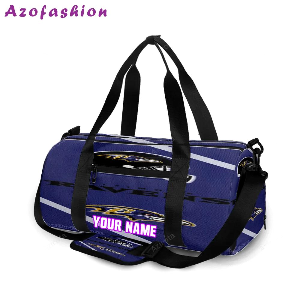 Baltimore ravens helmet3 personalized name travel bag gym bag 2087 Travel Bag