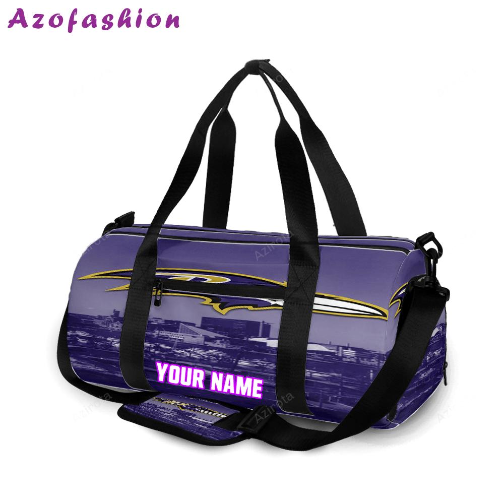 Baltimore ravens logo city personalized name travel bag gym bag 2064 Travel Bag