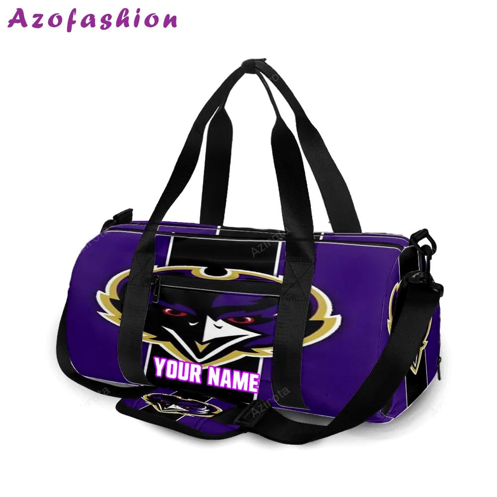 Baltimore ravens logo12 personalized name travel bag gym bag 1047 Travel Bag