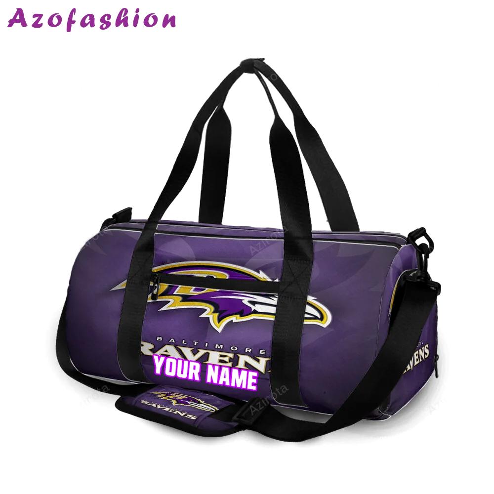 Baltimore ravens logo5 personalized name travel bag gym bag 1031 Travel Bag