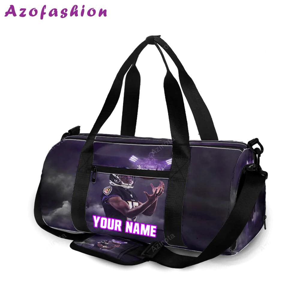 Baltimore ravens team23 personalized name travel bag gym bag 52 Travel Bag