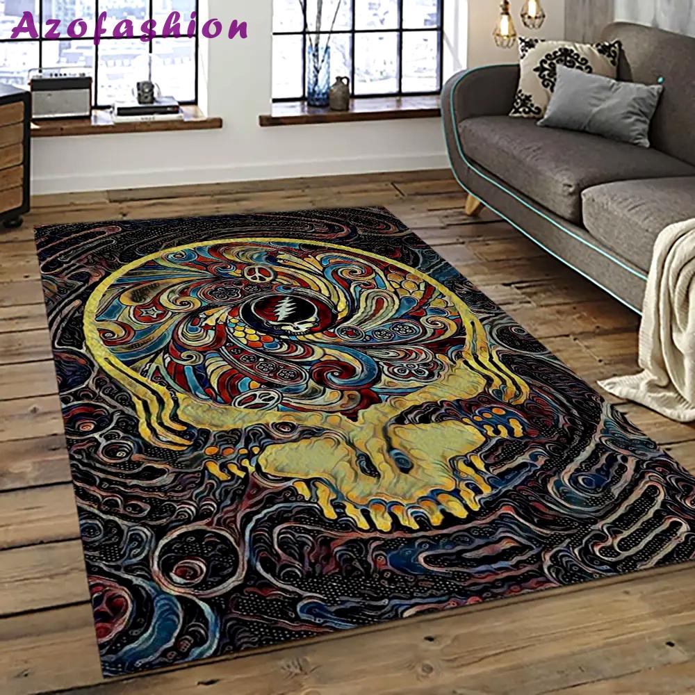 Band grateful dead music carpet rectangle area rug for living room bedroom decor grd09 Rectangle Rug