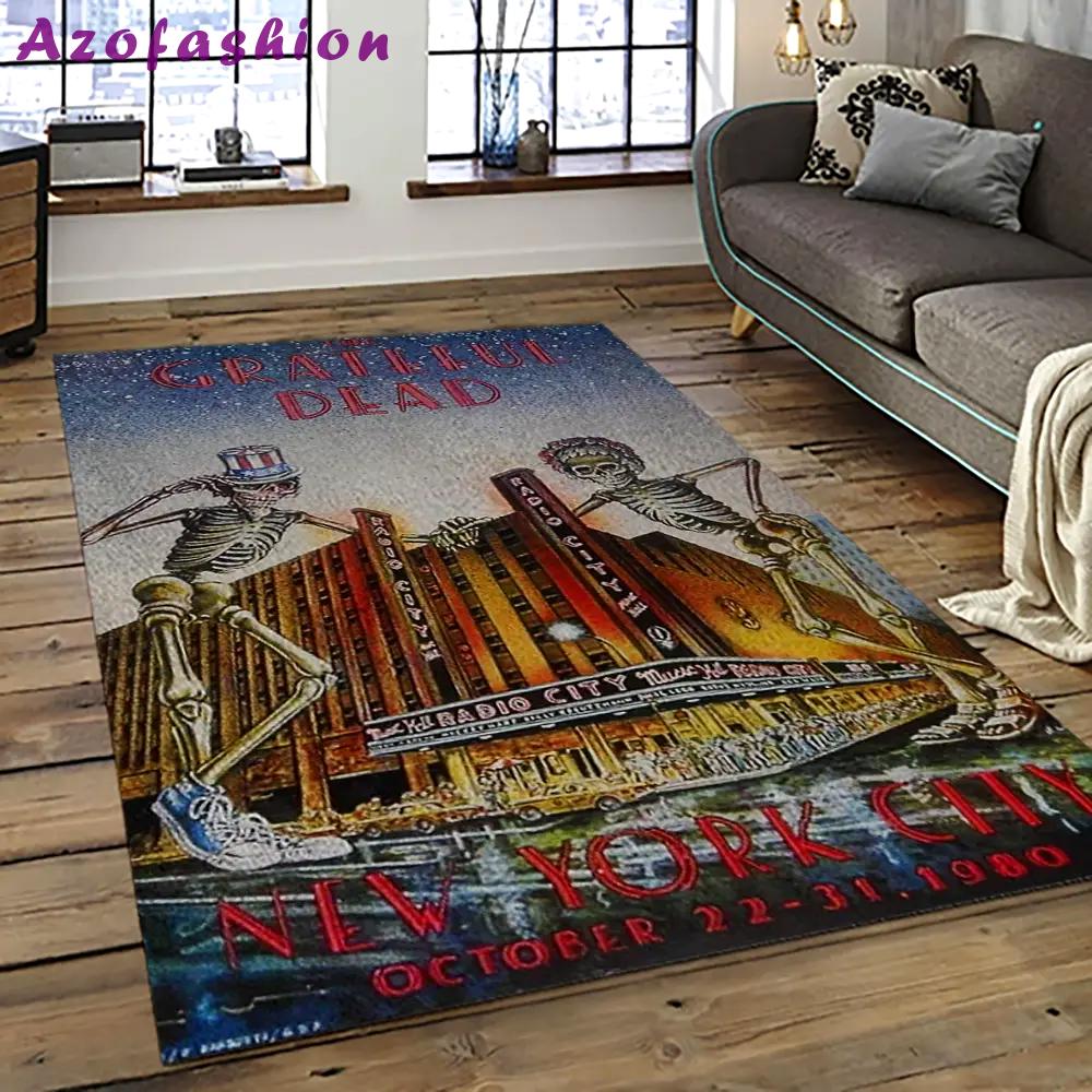 Band grateful dead music carpet rectangle area rug for living room bedroom decor grd29 Rectangle Rug