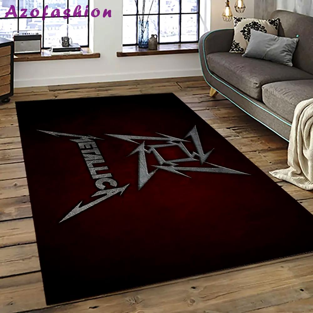 Band metallica music carpet rectangle area rug for living room bedroom decor ma77 Rectangle Rug