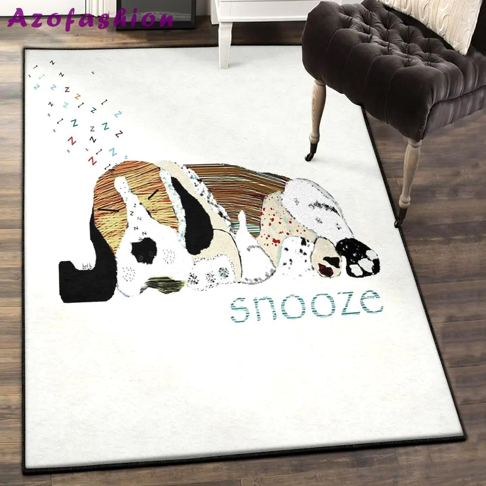 Beagle modern area rugs, beagle rug Rectangle Rug