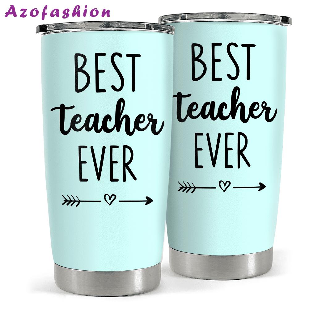 Best teacher ever tumbler appreciation gift for teachers on birthday Personalized Tumbler