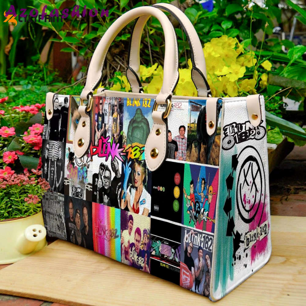 Blink 182 leather handbag gift for womenr 4479 Women Leather Hand Bag