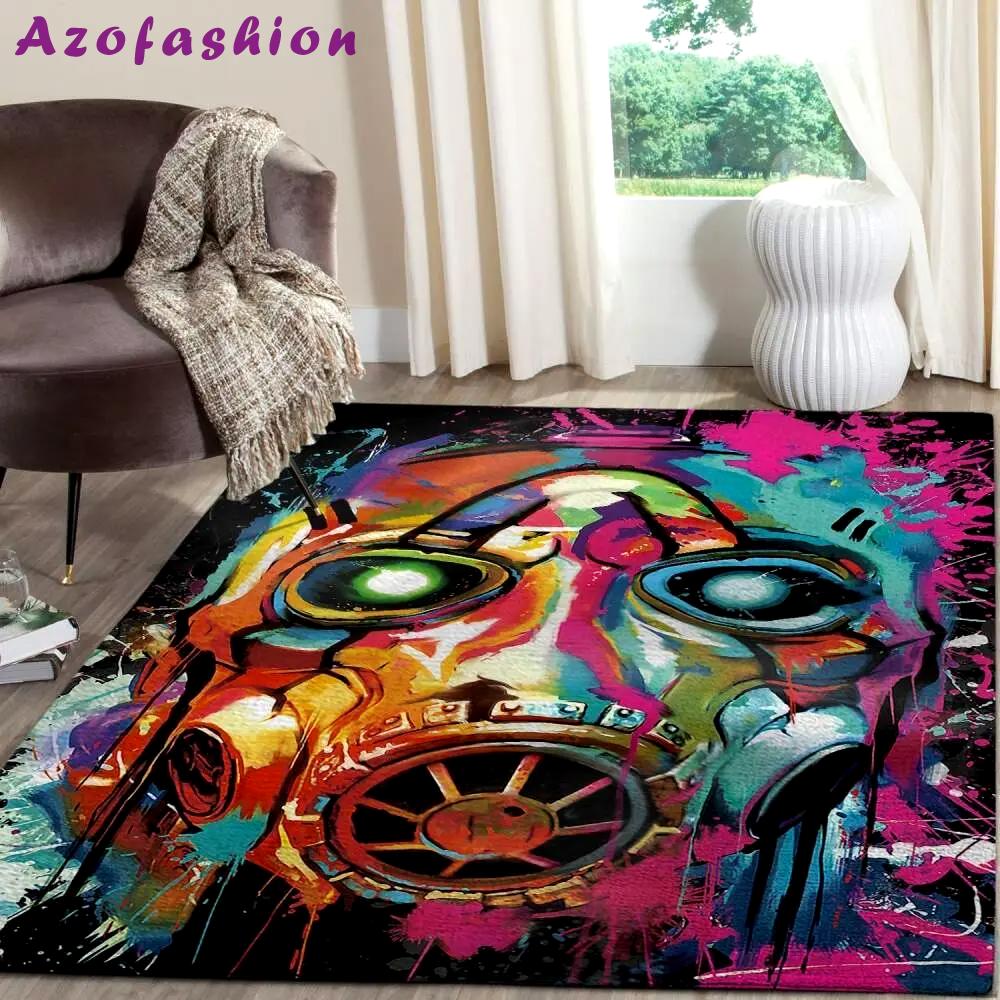 Borderlands graffiti gaming area rugs living room carpet fn140128 rug regtangle carpet floor decor home decor Rectangle Rug