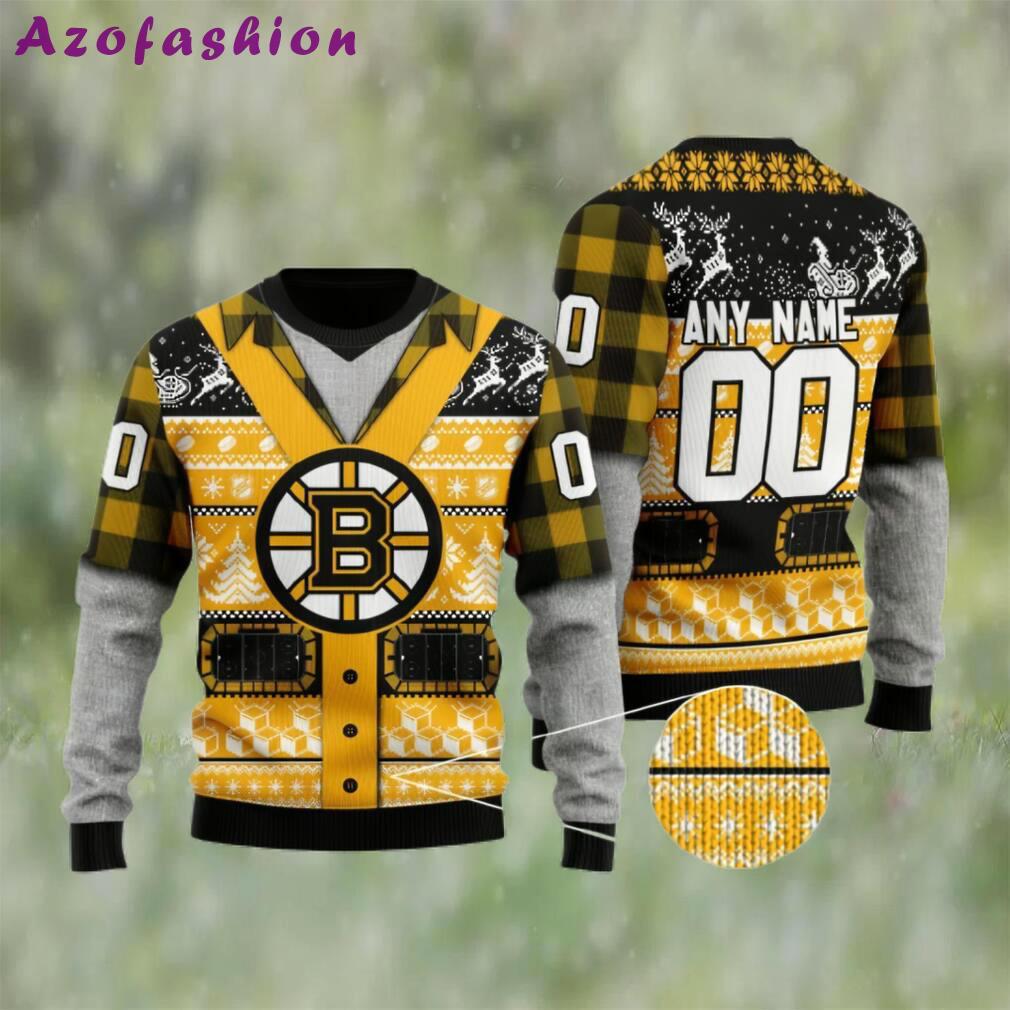 Boston bruins personalized ugly christmas sweater Christmas Ugly Sweater