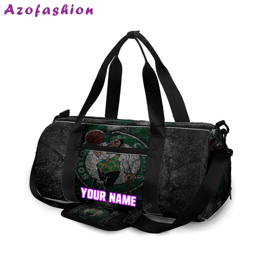 Boston celtics crack stone personalized name travel bag gym bag 1364 Travel Bag