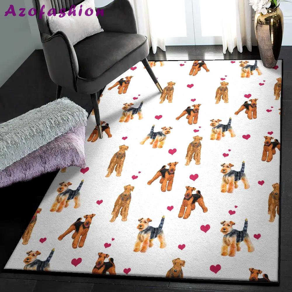 Boston terrier mom cool rugs, welsh terrier heart rug Rectangle Rug