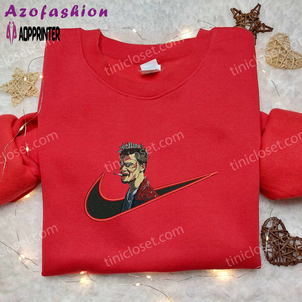 Brad pitt x nike embroidered shirt: custom celebrity nike shirt Embroidered Shirt