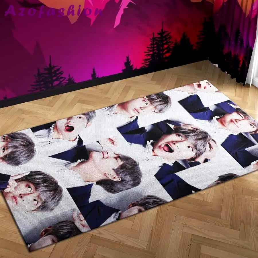 Bts kpop home field area rug living room rug home decor Rectangle Rug