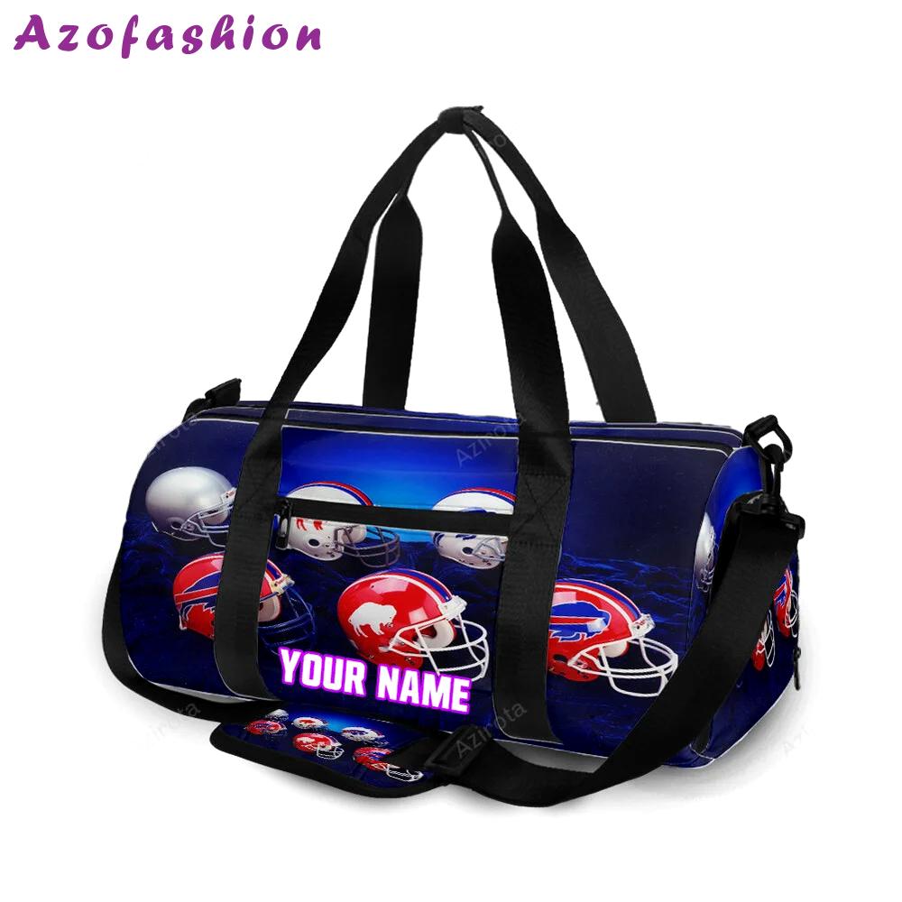 Buffalo bills helmets personalized name travel bag gym bag 1161 Travel Bag